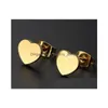 Ohrstecker Mtiple Love Heart Edelstahl Für Frauen Romantische Geschenke Clip On Trendy Schmuck Piercing Drop Delivery Schmuck Ea Dhamp