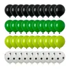 Party Decoration 10pcs 12inch Football Soccer Balloons Decor Helium Latex Balloon Black Green Boy Birthday Sports Meet Decorations Supplies