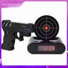 S Electronics Horloge de bureau Pistolet numérique Réveil Gadget Cible Laser Shoot pour réveil pour enfants Réveil de table 211111294t