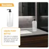 Liquid Soap Dispenser 2 PCS Shampoo Bottle Hair Conditioner Bottles Refillerable With Pump the Pet