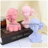 Other Festive Party Supplies Candle Mold 3D Sile Molds Closed Eyes Girl Diy Candles Plaster Soap Craft Making Tool Home Decoration Dhbzs