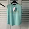 유명한 여성 디자이너 T 셔츠 고품질 여름 민소매 티 여성 의류 탑 짧은 슬리브 크기 S-XL