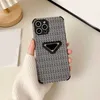 Designer Luxury Phone Cases for iPhone 14 Pro Max 12 13 Xsmax XR 7 8 Plus Fashion Woven Mönster Triangel Telefoner Fall 11156Z B2