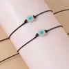 Charm Bracelets Friendship Couple Matching Bracelet Luminous Heart Bead Braided 2Pcs/Set Pinky Promise
