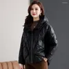 Women's Leather 2023 Promotion European Small Jacket Down Women Sheep Short