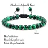 Strand Fashion Jewelry 6mm Natural Stone Braided String Bangle Bracelets Charm Handmade Ajustável Beads For Women Men Gifts