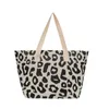 Evening Bags Large Capacity Purse Wallets Makeup Cosmetic Bag Leopard Gentlewoman Tote Women Handbags Canvas Shoulder Mummy