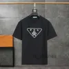 Casual Men's T-shirt Designer słynna męska koszulka bawełniana oddychająca koszula damska para szczupła za okrągła szyja koszulka z krótkim rękawem czarno-biała koszulka