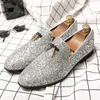 Robe chaussures mode italienne paillettes mocassins hommes arrivée coiffeur mariage formel élégant fête classique 231121