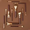 Outils de maquillage pinceaux de maquillage série ours brun 12 pièces + sac pinceaux de maquillage Support personnalisation