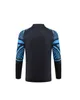 2023 2024 나폴리 축구 유니폼 트랙 수트 Zielinski 23 24 AE7 D10S SSC Naples Long Sleeve Jacket Half Zip Sports Top Football Training Uniform
