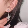 Stud Girl Harajuku Star Drop Earrings Creative Planet Pearl Crystal Stars Earings Korean Fashion for Women Girls ovanliga smycken 230422