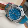 Ap Swiss Luxury Watch Royal Oak Offshore Series 15710st Precision Steel Limited Edition Blue Plate Orologio da uomo per moda, tempo libero, affari, sport, macchinari subacquei