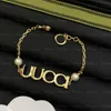 Retro Chain Bracelets Jewelry Men Women Designer Golden Plated Bracelets Copper Charm Bracelets