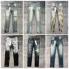 Designer Uomo Jeans viola Pantaloni denim Pantaloni moda Qualità di fascia alta Design dritto Retro Streetwear Pantaloni sportivi casual Pantaloni da jogging 55