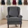 Bras incliné King Back Chair Cover Fauteuil élastique Wingback Chair Wing Back Chair Cover Stretch Protector SlipCover Protector Y200202x