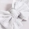 Akcesoria do włosów 1PCS Born Baby Headband Soft Big Bow-Wśnot mody elastyczny zespół dziewczyna oddychająca koronkowa turban szeroka głowa na głowę