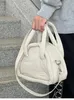 Akşam çantaları lüks tasarımcı karikatür ayı tuval kadın el çantası tatlı crossbody çanta büyük kabuk tote yaz 231122