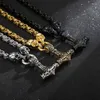 Ketens mannen mode roestvrijstalen schedel schedel ketting persoonlijkheid luxe heren titanium kettingen creativiteitsgeschenken