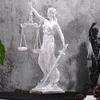 Decorative Objects Figurines Greek Justice Goddess Statue Fair Angels Resin Sculpture People Ornaments Vintage Home Office Crafts Gift 231121