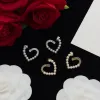 Luxury Brand Designer Pearl Earrings Womens Love Jewelry Fashion Ladies Hoop Studs Valentine's Day Christmas Gifts Circle Stud For Woman Earring 925 Silver -3