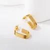 Boucles d'oreilles à tige mode irrégulière pour femme/homme vrilles esthétiques pendentifs goutte bijoux de créateur Y2K Style gothique longues boucles d'oreilles