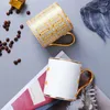 Mugs Antique Creative Ceramic Coffee Household Mug Latte Breakfast Oatmeal Dessert Milk Cup Drinking Set