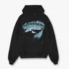 Great White Shark High Street Vintage gewassen oude casual veelzijdige hoodie voor heren