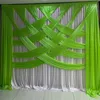 Cortina de fundo de casamento de luxo, 3x6m, forma variável, cruz, tela de seda gelo para festa, palco, decoração, cena, adereços de fotografia