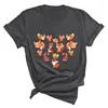 Damskie koszule kobiety kreskówki lady Foxs 2023 jesień jesienna koszulka bawełniana koszulka damska