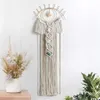 Tapeçarias macrame parede pendurado mau olhado sonho apanhador decoração do quarto cristal pedra pingente boho tecido para quarto casa Decoration196n