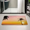 Alfombras Sunset Coast HD Impresión Alfombra personalizada Decoración para el hogar Estera Cocina para baño Piso antideslizante Puerta de yoga