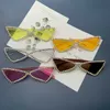 Sonnenbrille Sexy Cat Eye Sonnenbrille Frauen Randlos Vintage Strass Sonnenbrille Weibliche Dame Candy Farbe 2021 Brillen Dreieck Shades UV400 J230422