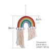 Tapisseries arc-en-ciel macrame tapisserie mignon kawaii décor de chambre crèche décoration enfants girls chambre décor de Noël ornements cadeau 231122