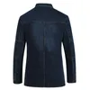 Men's Suits Men Fashion Cotton Vintage Suit Jacket 4XL Male Blue Coat Denim Slim Fit Jeans Blazers Outwear