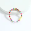 Strand Vedawas Fashion Braccialetti con lettera in silicone fai-da-te per le donne Boho Nome colorato Perline Braccialetto per bambini Regali Pulseras disco personalizzati