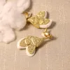 Boucles d'oreilles pendantes Style euro-américain rétro résine élégant collier Magnolia blanc bijoux pour femme tendance