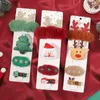 Hårtillbehör 4/5st barn Julset Plush Tree Hairpin Ties Party Headwear Festival Girls Baby Hair Clip Gifts