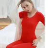 Women's Thermal Underwear Thermal Underwear Set Lace Woman Winter Clothing Warm Suit Long Sleeve Top Warm Pants Leggings Thermo Underwear Undershirt Print 231122