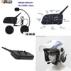 Motorcykel Intercom Walkie Talkie VNetphone V6 BT Interphone 1200m Bluetooth Helmet Headset Intercomunicador Moto Interfones för 6 R DHDLN