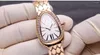 Wristwatches Top Quality Original Brand Lady Watches For Women Pretty Luxury Wristwatch Quartz Movement The Golden Serpent Shadow Clocks