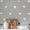 50 stuks Nordic Diamant Spiegel Muurstickers Voor Kinderkamer Acryl Gespiegelde Decoratieve Sticker Kwekerij Spiegel Muur Decals242F