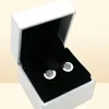 Classic design RING and EARRING set 925 Sterling Silver Jewelry for sign CZ diamond Rings stud Earrings with Original box5016423