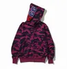 Sweat à capuche de marque pour hommes 21 couleurs qualité requin mode japonaise printemps et automne camouflage brodé singe sweat à capuche en coton taille M-3XL