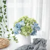 Decorative Flowers Hydrangea Head Artificial Flower Home Decoration Headdress Wedding Hand Holding Road Lead Wall Fake