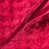 2024 Spring Hot Pink Solid Color Sheer Tulle Panelled Dress Long Sleeve Round Neck Maxi Casual Dresses S3n121023