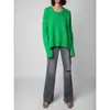 23aw Zadig Voltaire Women's Knits Tees Ethnic Style Handvävda tröjor Hem Split Cashmere Women's tröja