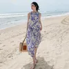 Abiti casual Estate Maxi Strap Dress Donna 2023 Lungo elegante floreale Boho Hawaiian Go-out Slip per gli ospiti di nozze Compleanno Prom