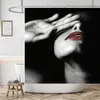 Shower Curtains Get Naked Sexy Woman White Curtain Waterproof High Quality Polyester Fabric Beach Washable Original Cortinas Home Decor 230422