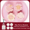 Backformen 50 g Mooncake Form Kirschblüten Blumen Sakura Muster Stempel Set DIY Handpresse Form Plunger Konditoreiwerkzeuge Mittherbstfest 230421